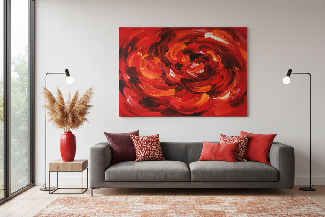 Scarlet Statements: Decorating with Fiery Wall Art and Accents