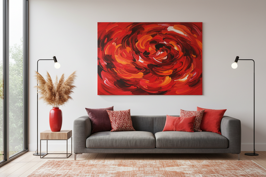 Scarlet Statements: Decorating with Fiery Wall Art and Accents