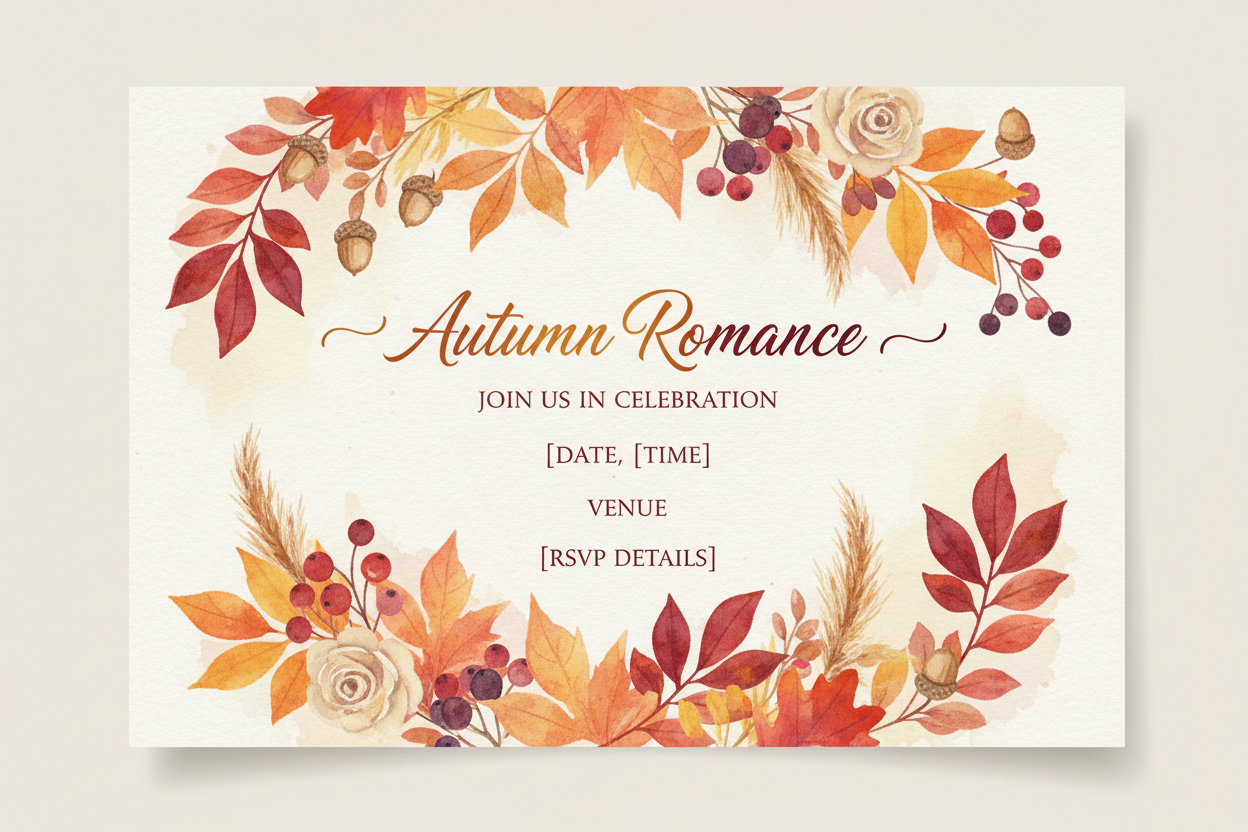 Seasonal Romance: Perfect Invitations for a Fall Celebration – Wallpics