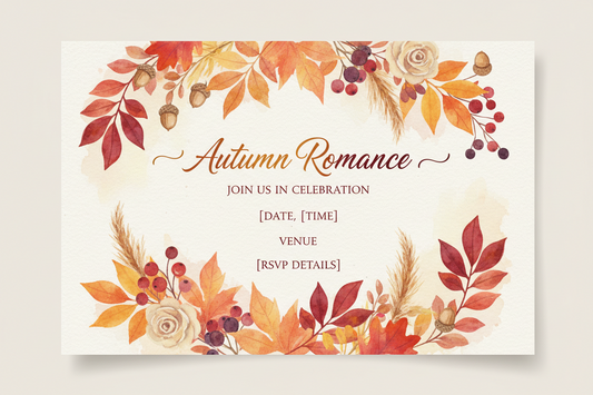 Seasonal Romance: Perfect Invitations for a Fall Celebration