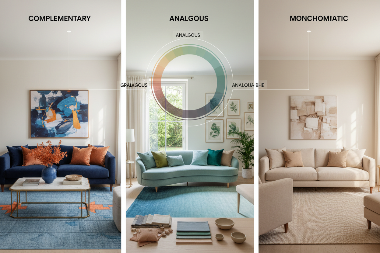 Selecting Optimal Color Harmonies for Your Living Space – Wallpics