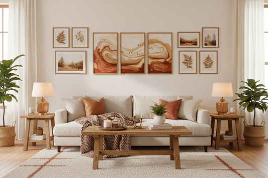 Selecting the Perfect Wall Art for a Cozy, Warm Interior