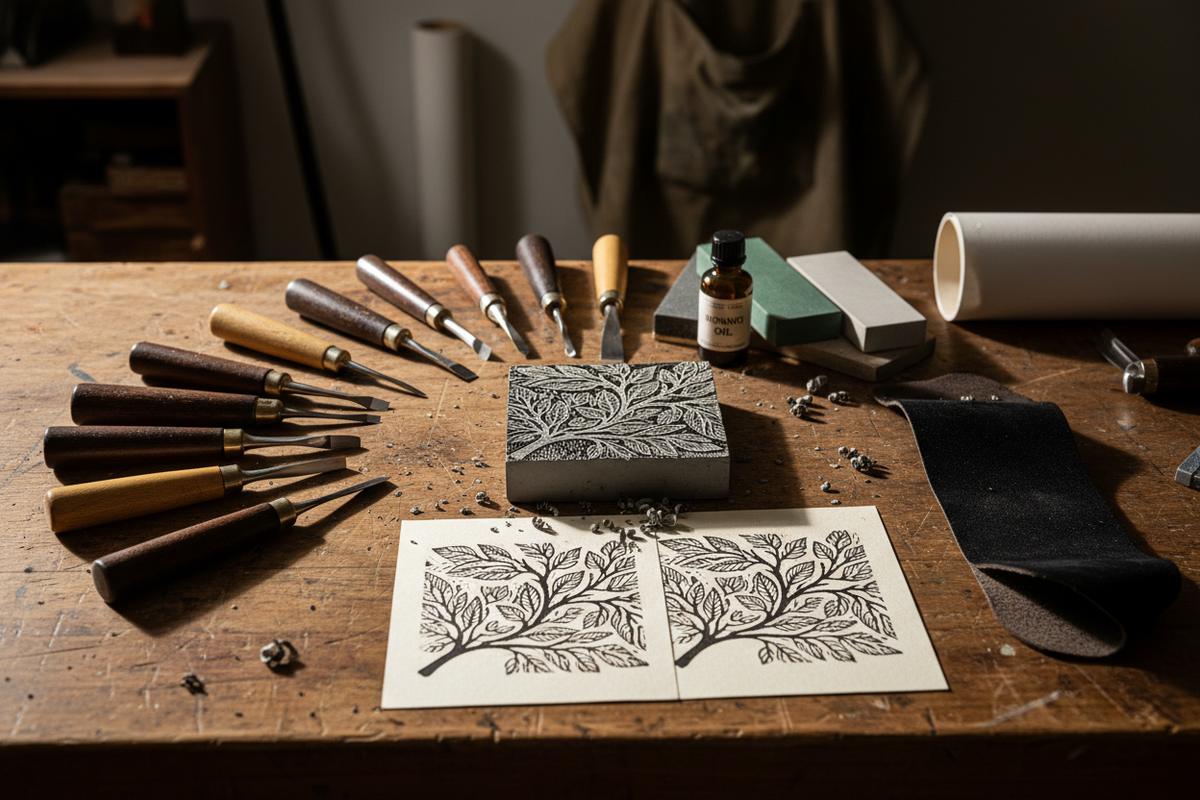 Sharp Tools, Sharp Prints: Advanced Sharpening Secrets for Linocut Art