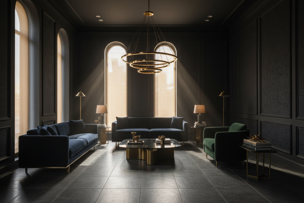 Shining Light on Dark Interiors: Timeless Elegance, Drama, and Modern ...
