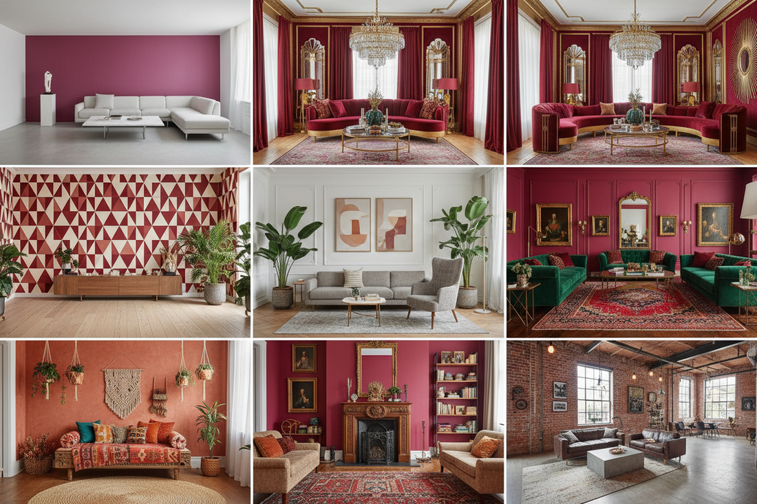 Six Revolutionary Approaches to Elevate Your Living Space with Crimson Wall Color Schemes
