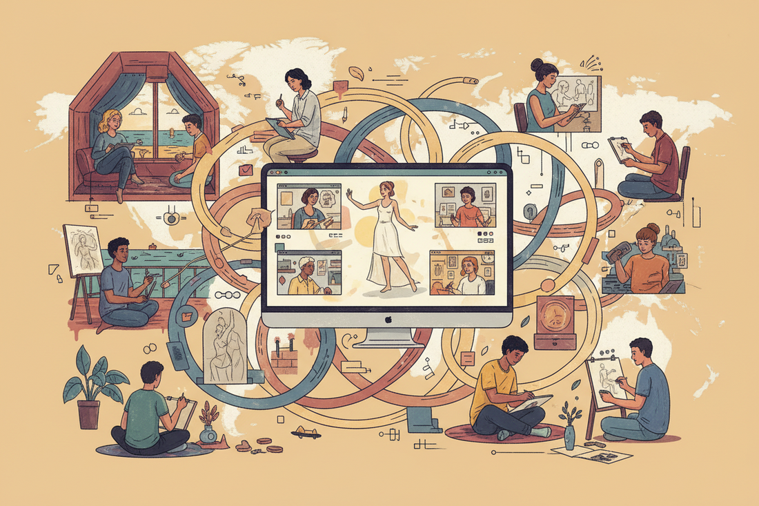 Sketching Beyond Borders: The Rise and Rewards of Online Life Drawing