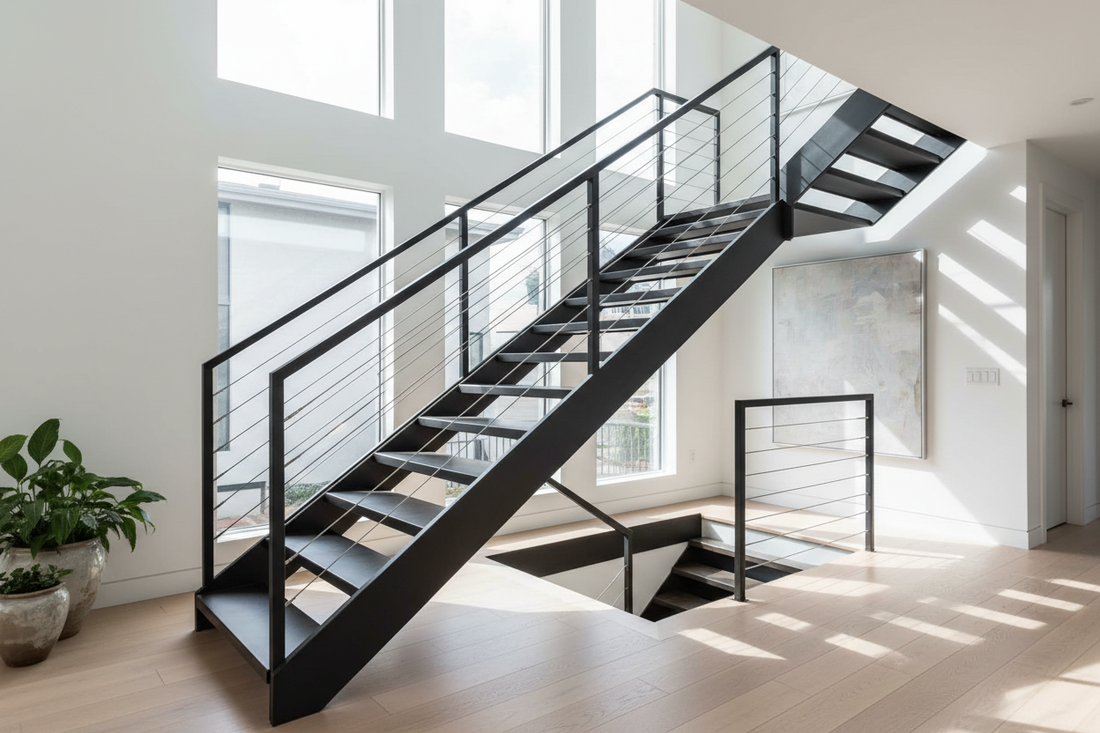 Sleek & Sturdy: Modern Steel Staircase Designs to Elevate Your Home