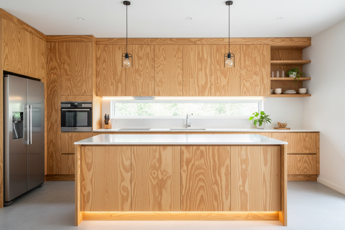 Sleek & Stylish: Modern Plywood Kitchen Inspirations