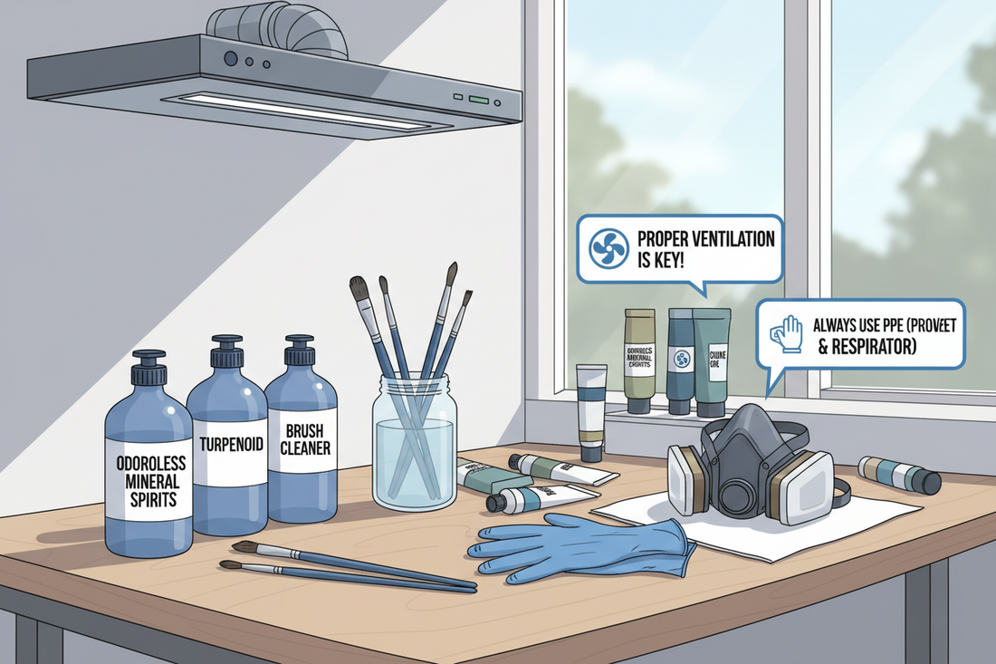 Smart Solvent Use: A Modern Safety Guide for Oil Painters