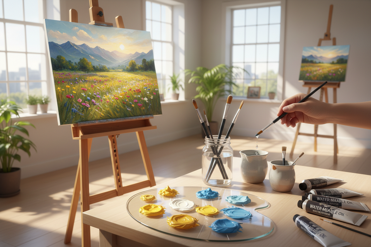 Solvent-Free, Studio-Ready: Elevate Your Art with Water-Mixable Oils