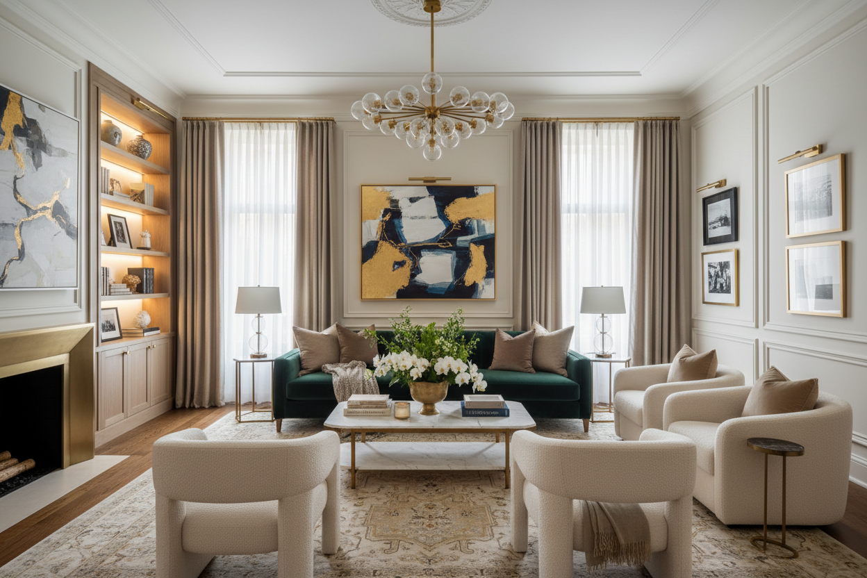 Sophisticated Living Room Interiors: Crafting Extraordinary Spaces for ...