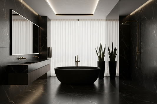 Sophisticated Obsidian Bathroom Concepts: Luxurious Design Inspirations for Contemporary Homes