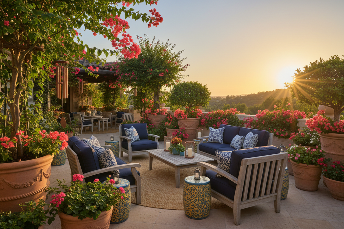 Spectacular Outdoor Haven Chromatics: Magnificent Color Harmonies to Revitalize Your Terrace Sanctuary