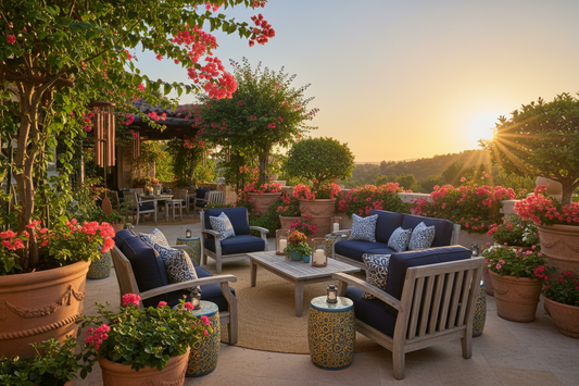Spectacular Outdoor Haven Chromatics: Magnificent Color Harmonies to Revitalize Your Terrace Sanctuary