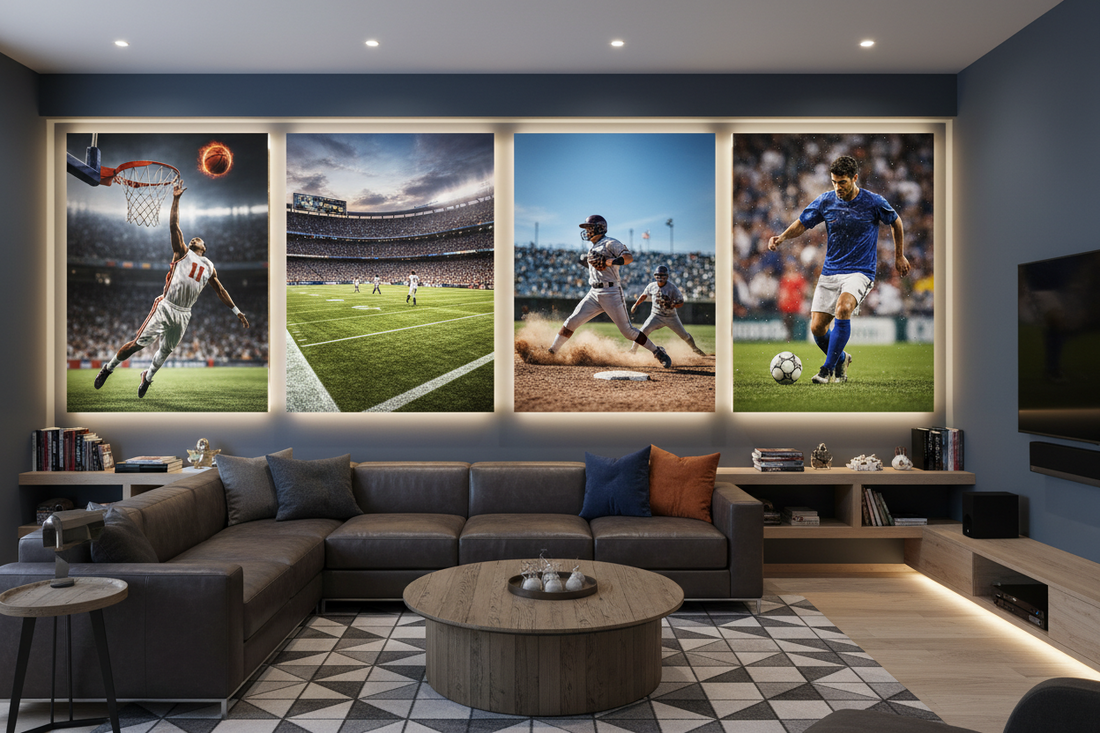 Sports-Themed Canvas Prints for the Ultimate Game Room
