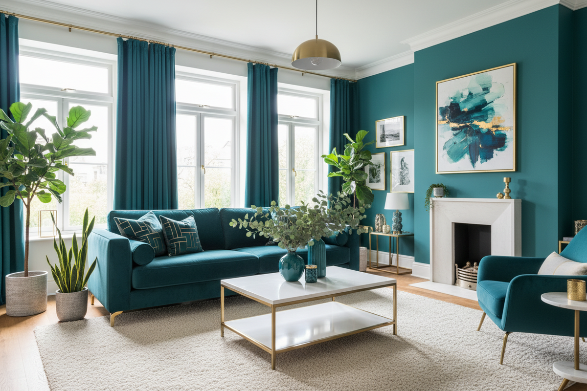 Stunning Teal Living Room Decor Ideas You'll Adore