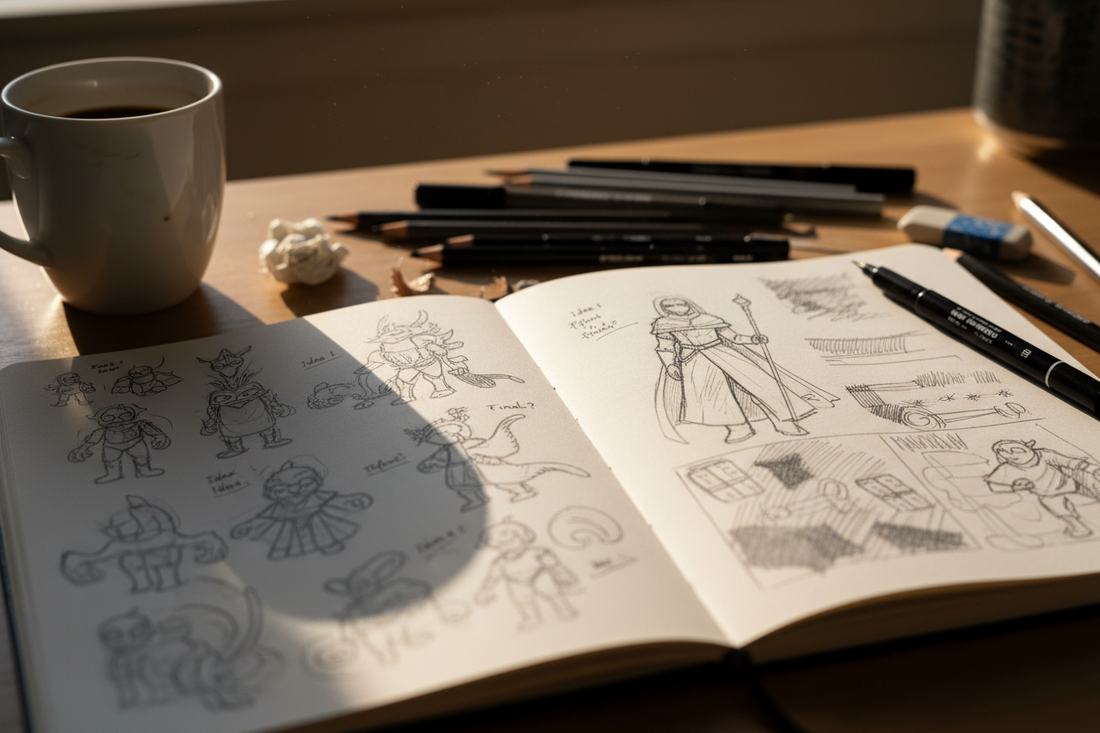 The Art Behind Kevin Scully’s Sketchbook: Creative Process Revealed