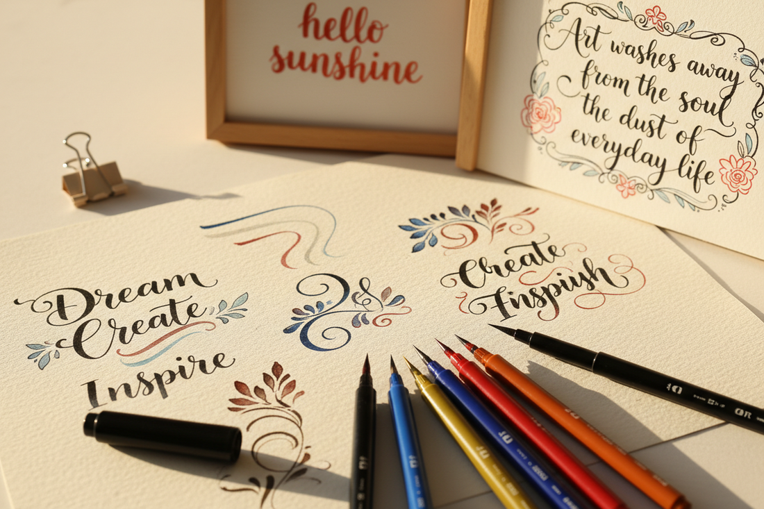 The Art of Brush Pens: A Comprehensive Guide for Beginners & Pros