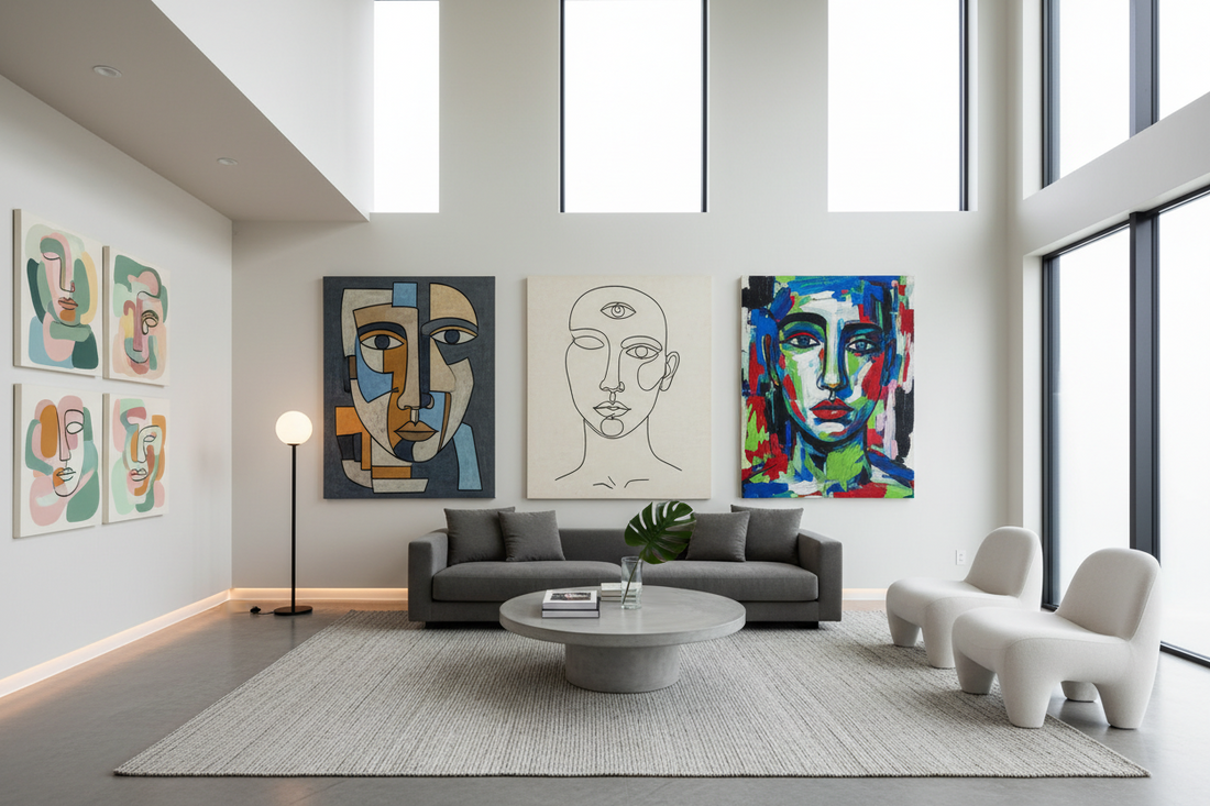 The Enduring Allure of Abstract Faces and Portraits in Contemporary Spaces