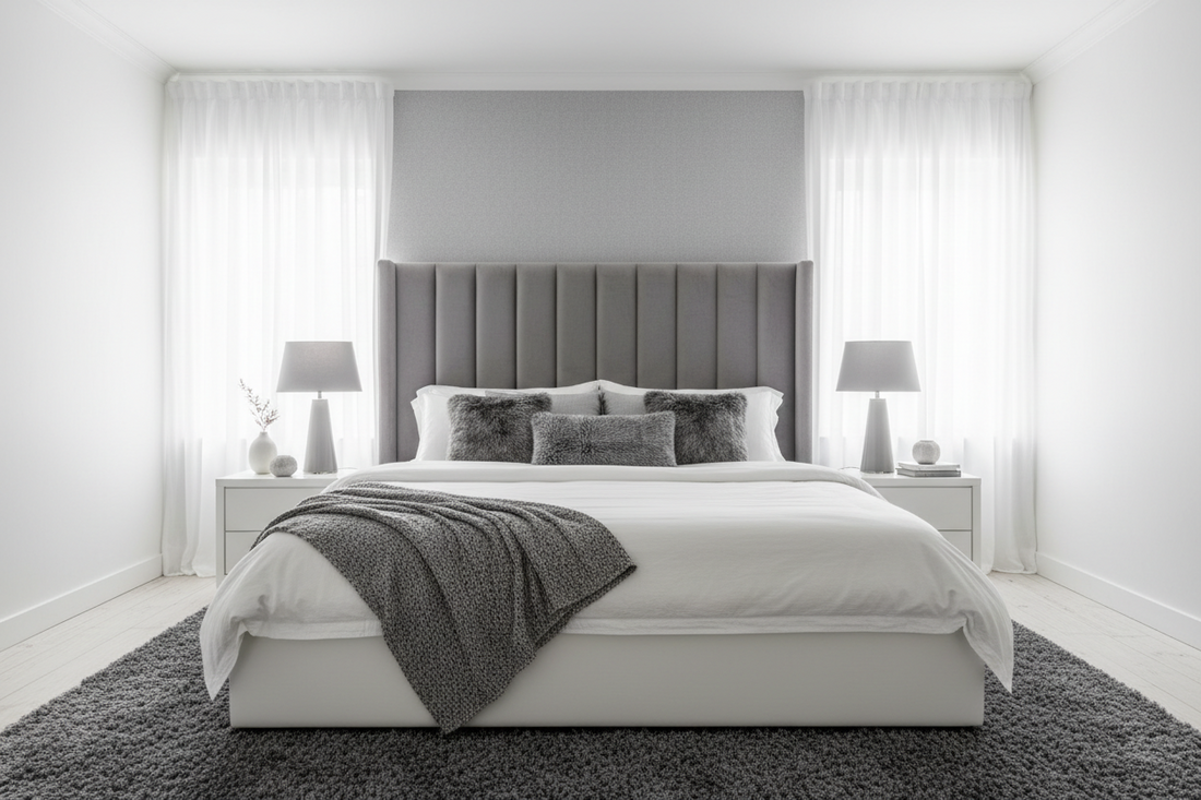 The Essence of Grey and White in the Bedroom