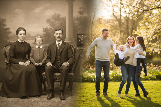 The Evolution of Family Photography: From Stiff Portraits to Heartfelt Lifestyle Sessions