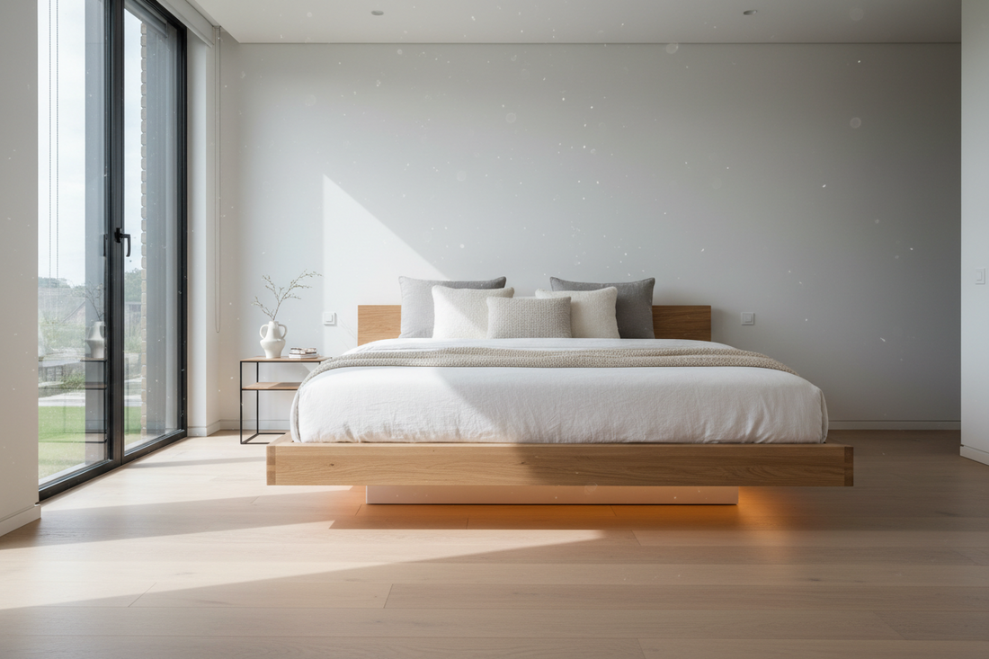 The Illusionary Poetry of Floating Bed Design