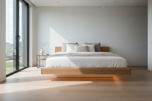 The Illusionary Poetry of Floating Bed Design