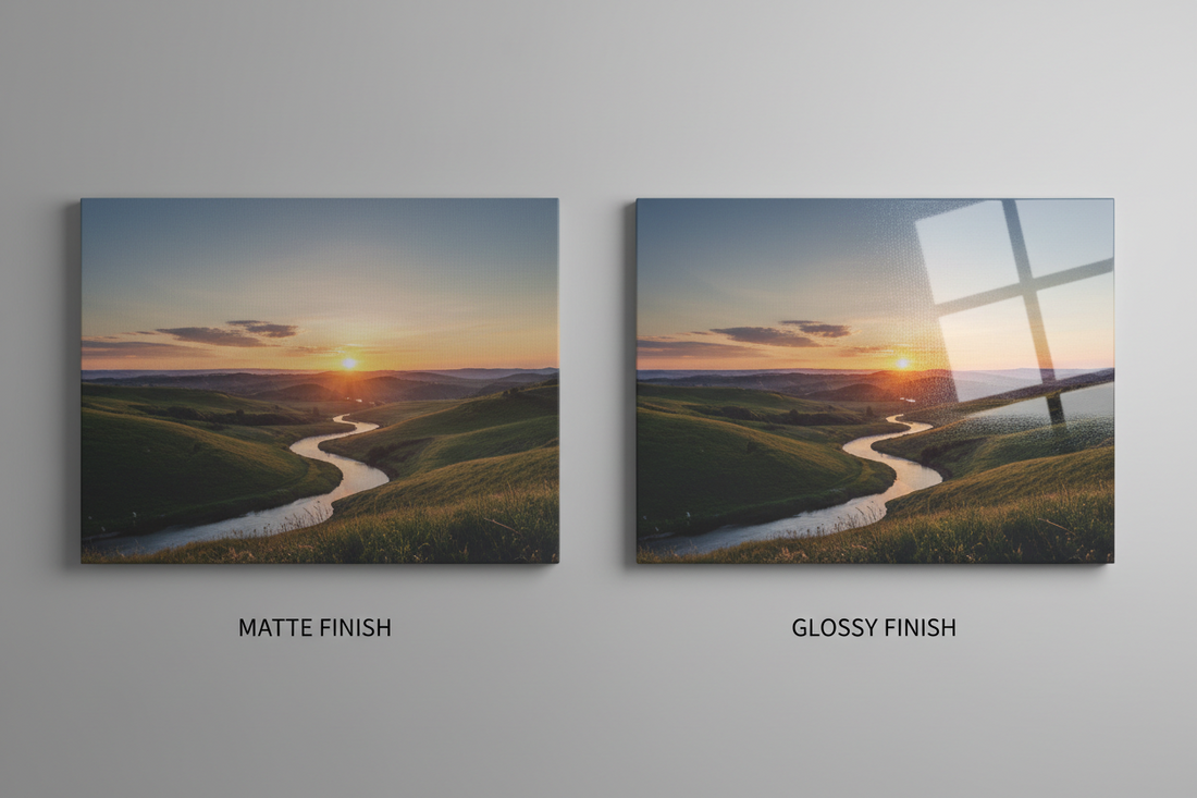 The Impact of Canvas Print Finishes: Matte vs. Glossy