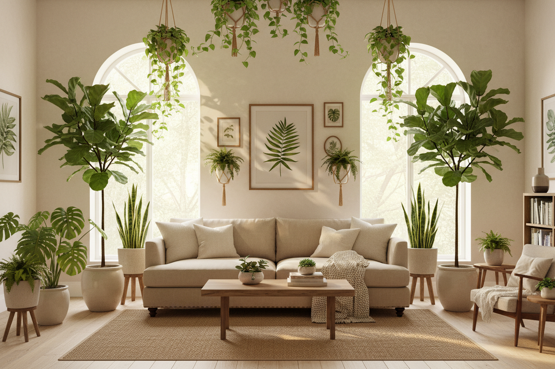The Living Room as a Sanctuary of Green Presence