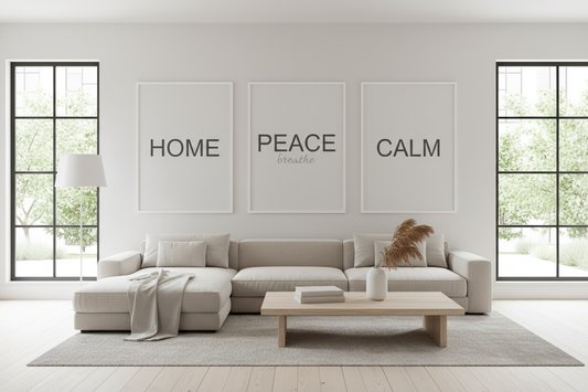 The New Language of Home: Elevating Interiors with Minimalist Word Art