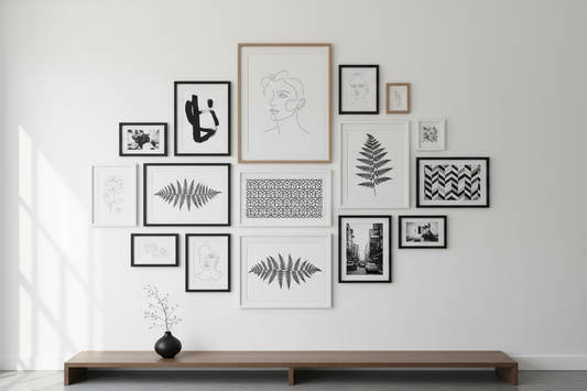 The Power of Black and White: Crafting a Sophisticated Monochrome Gallery Wall