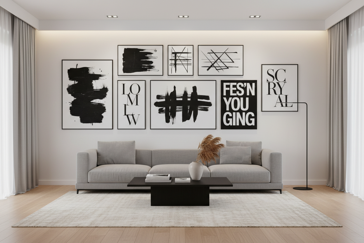 The Power of Black Canvas Prints: A Bold and Modern Décor Trend