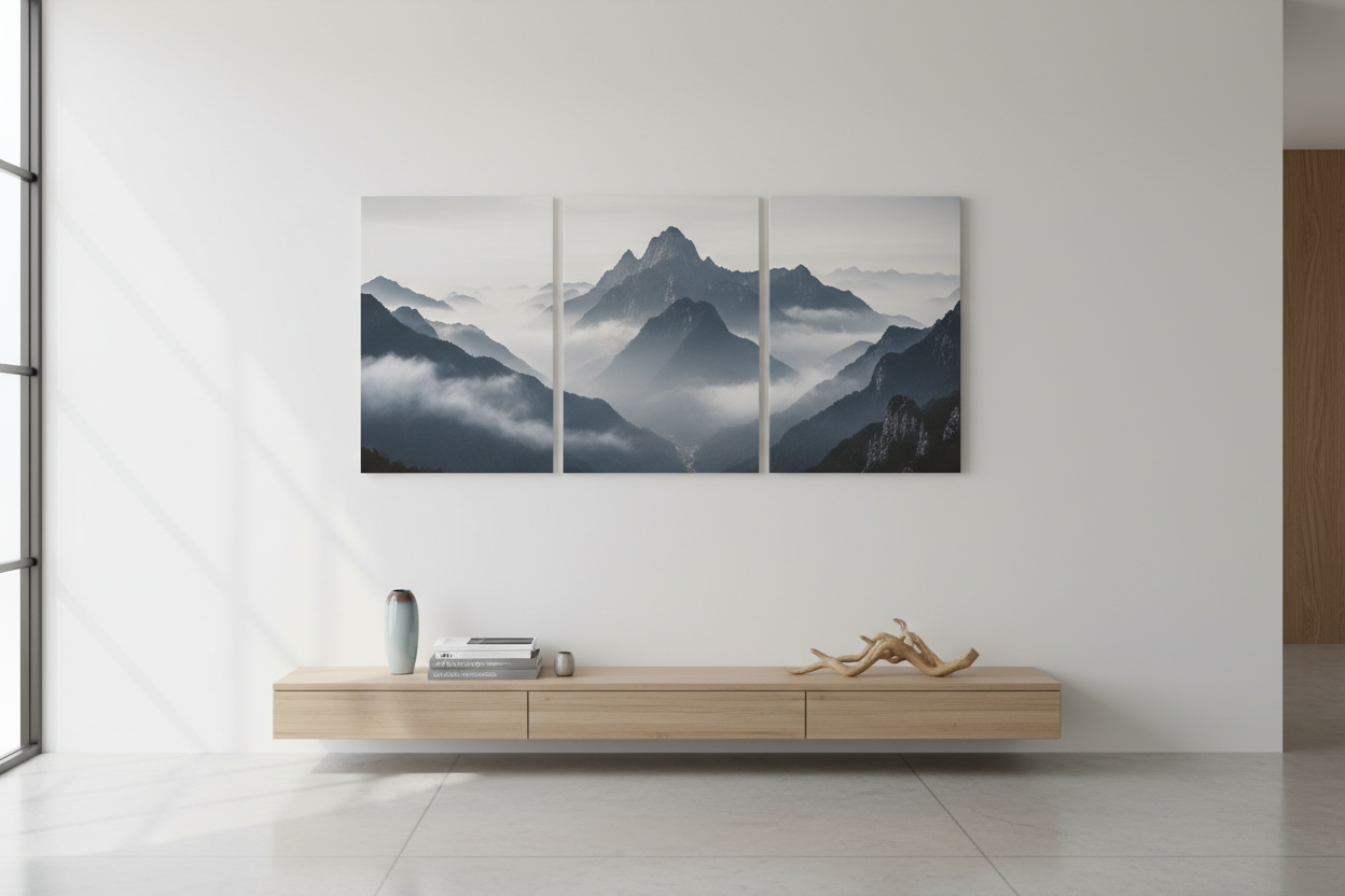 The Power of Three: Triptych Canvas Prints for a Cohesive Look – Wallpics