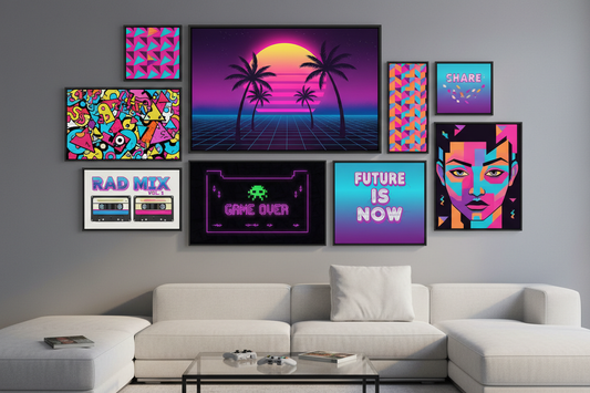 The Retro Resurgence: 80s and 90s-Inspired Canvas Prints Making a Comeback