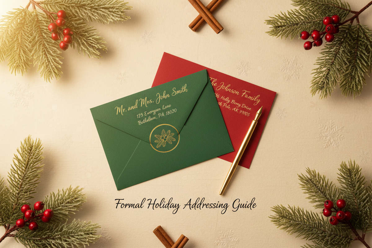 The Right Way to Address Christmas Cards