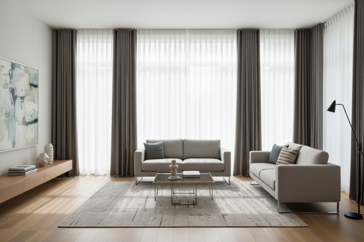 The Transformative Role of Modern Curtains in Living Room Design – Wallpics