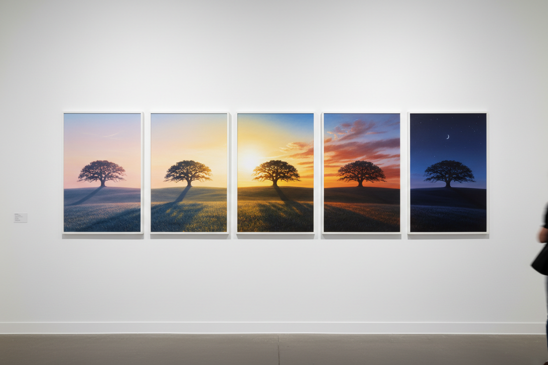 Time-Lapse Series on Canvas: Capturing the Passage of Time