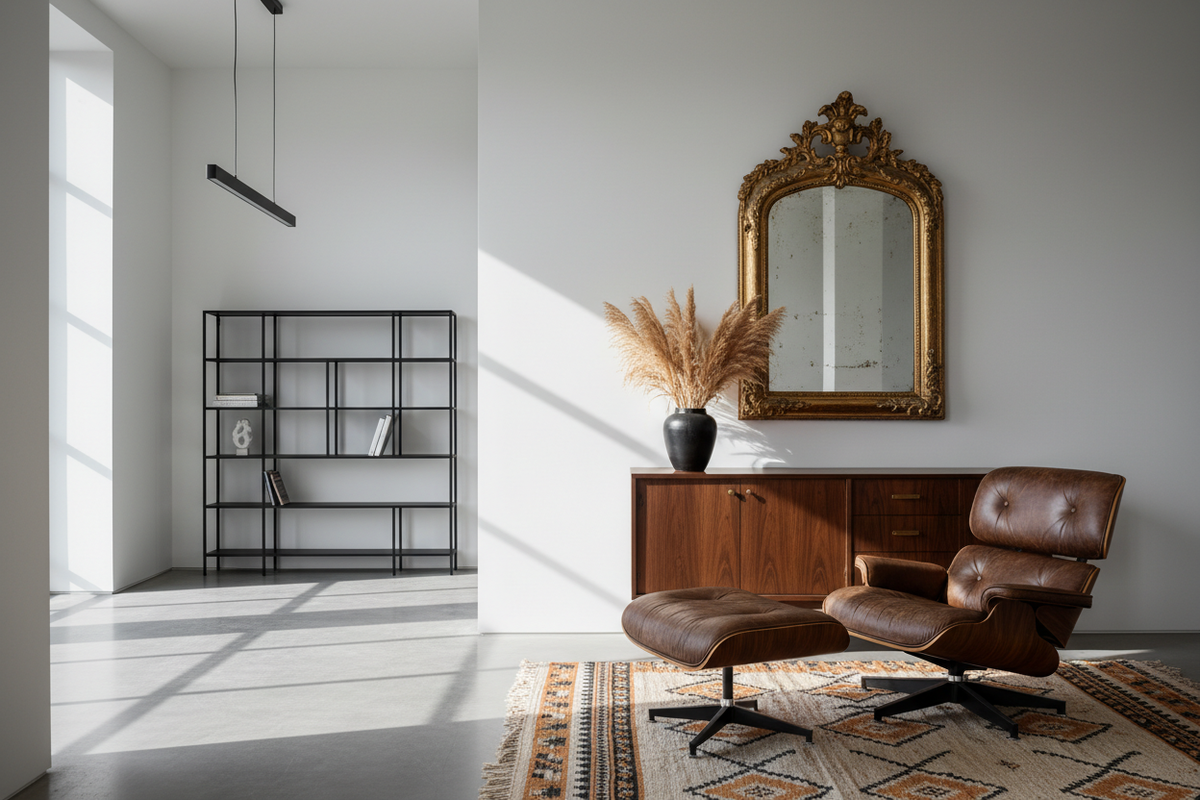 Timeless Contrast: Merging Vintage Allure with Modern Minimalism in 2025