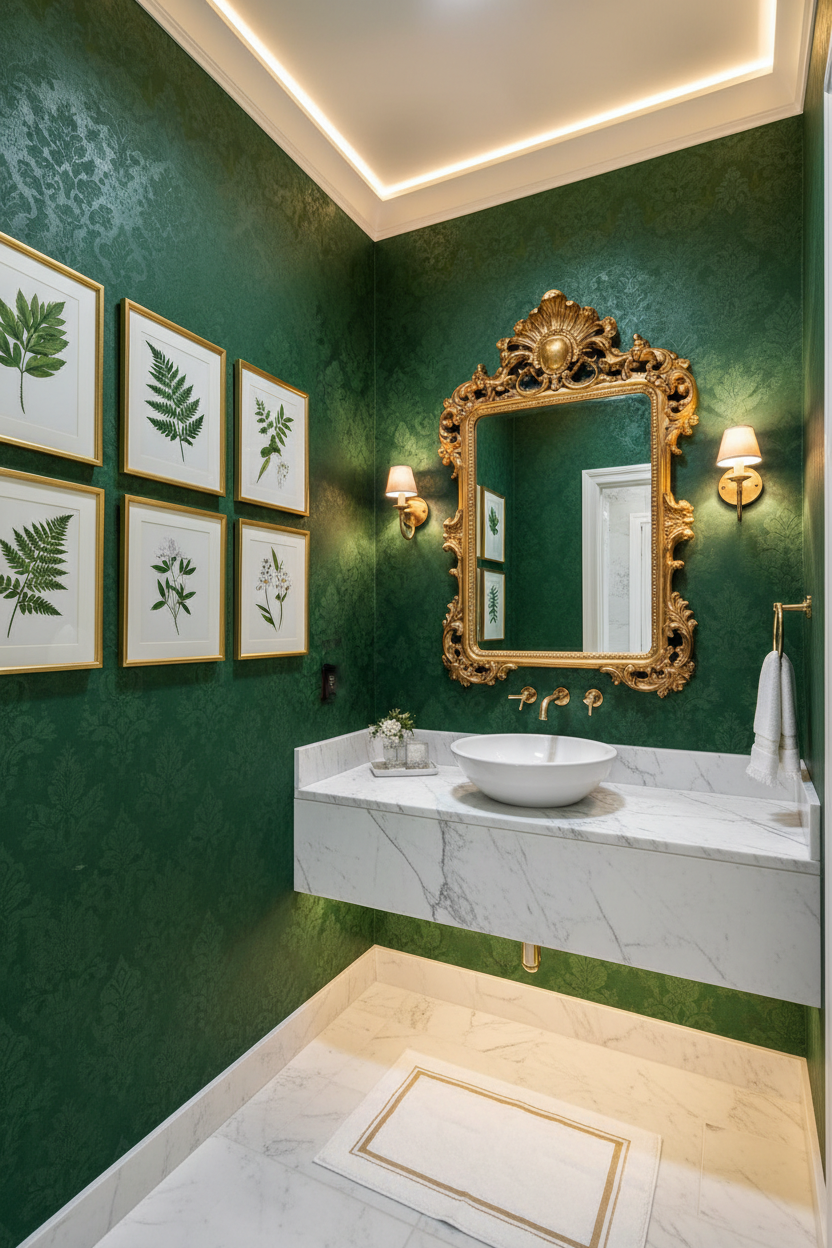 Tiny Spaces, Grand Impressions: Chic Wall Decor Ideas for Powder Rooms