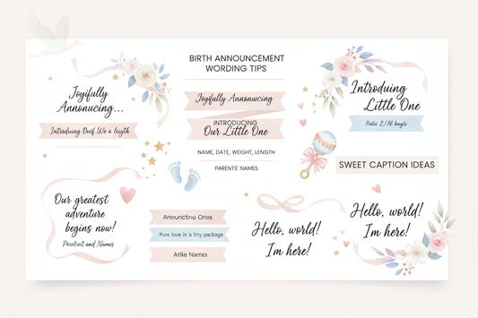 Top Birth Announcement Wording Tips and Baby Announcement Captions