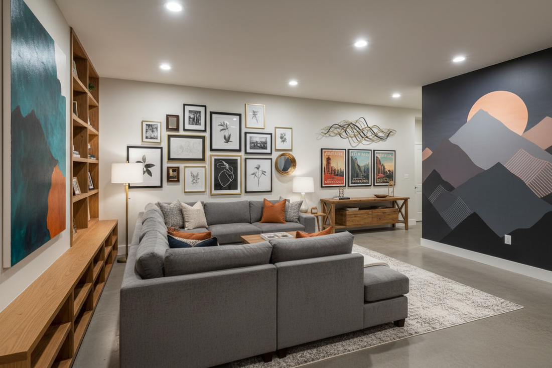 Top Wall Art Ideas for a Stunning Basement Makeover