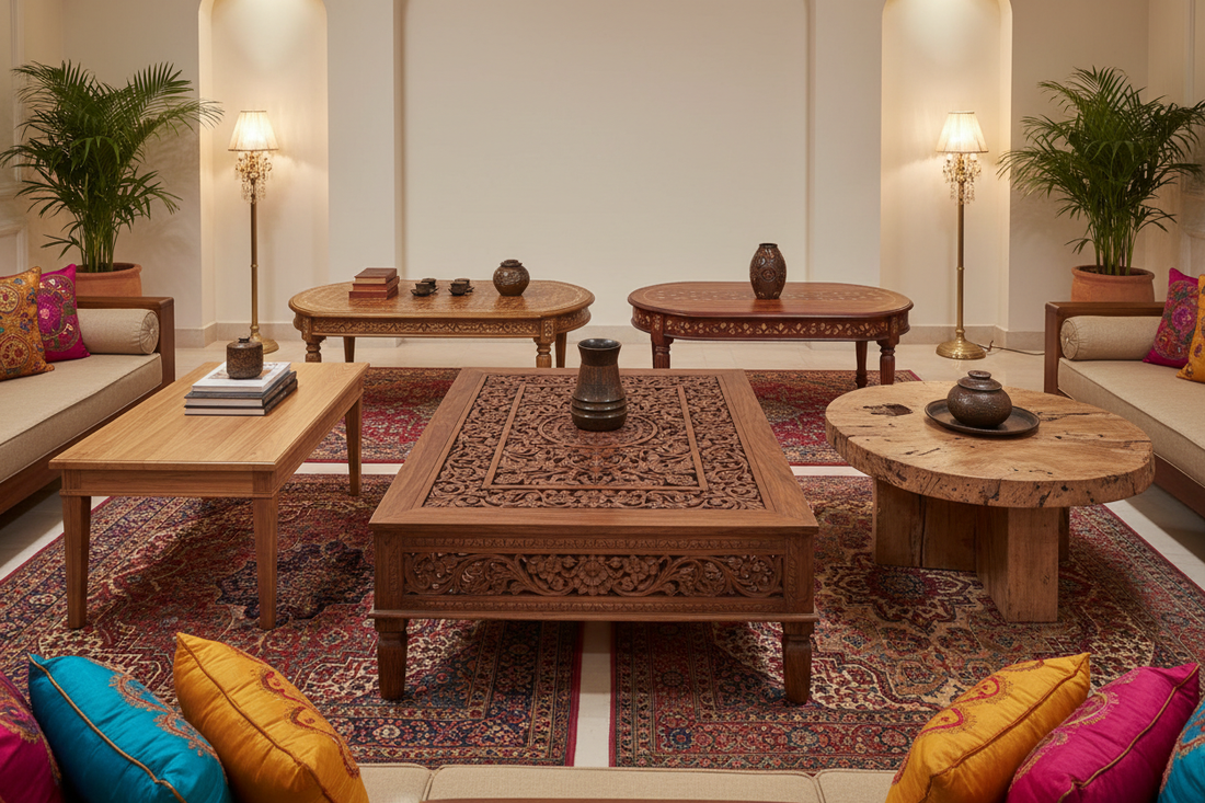 Top Wooden Centre Table Designs to Elevate Your Indian Living Room