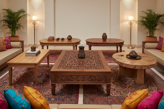 Top Wooden Centre Table Designs to Elevate Your Indian Living Room