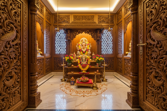 Traditional Home Pooja Room Designs with Timeless Charm