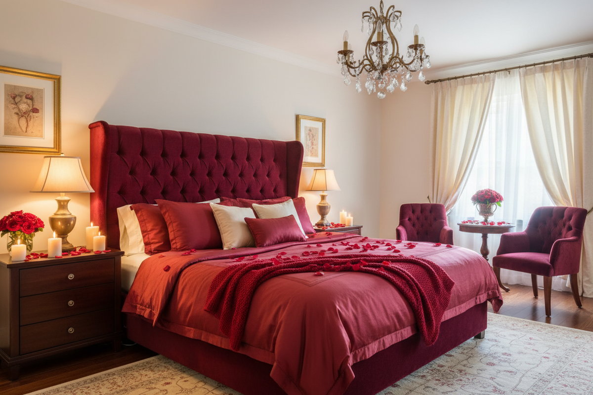 Transform Your Bedroom: 10 Romantic Red Bedroom Ideas