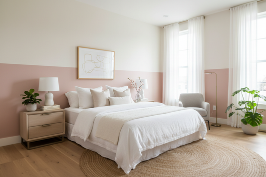Transform Your Bedroom: Stunning Light Two-Colour Wall Combinations You’ll Love
