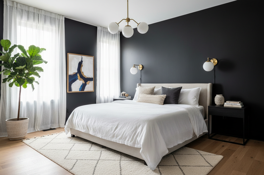 Transform Your Bedroom with Bold Black Walls