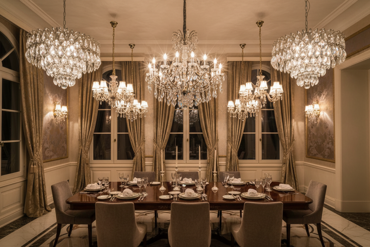 Transform Your Dining Room with These Sparkling Chandelier Designs ...