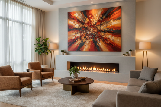 Transform Your Fireplace with Eye-Catching Wall Art