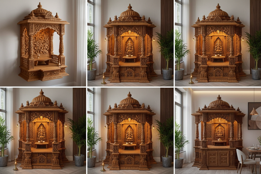 Transform Your Home with Stunning Wooden Mandir Designs